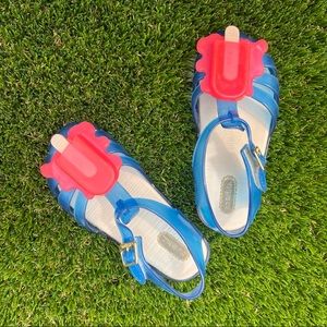 Mini Melissa jelly closed toe popsicle sandals kids size 10 (eu 27)